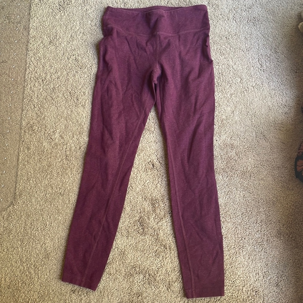 Patagonia Burgundy Maroon Mid Rise Leggings